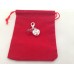 ' Just Married ' Clip on Charm in Red Gift Bag